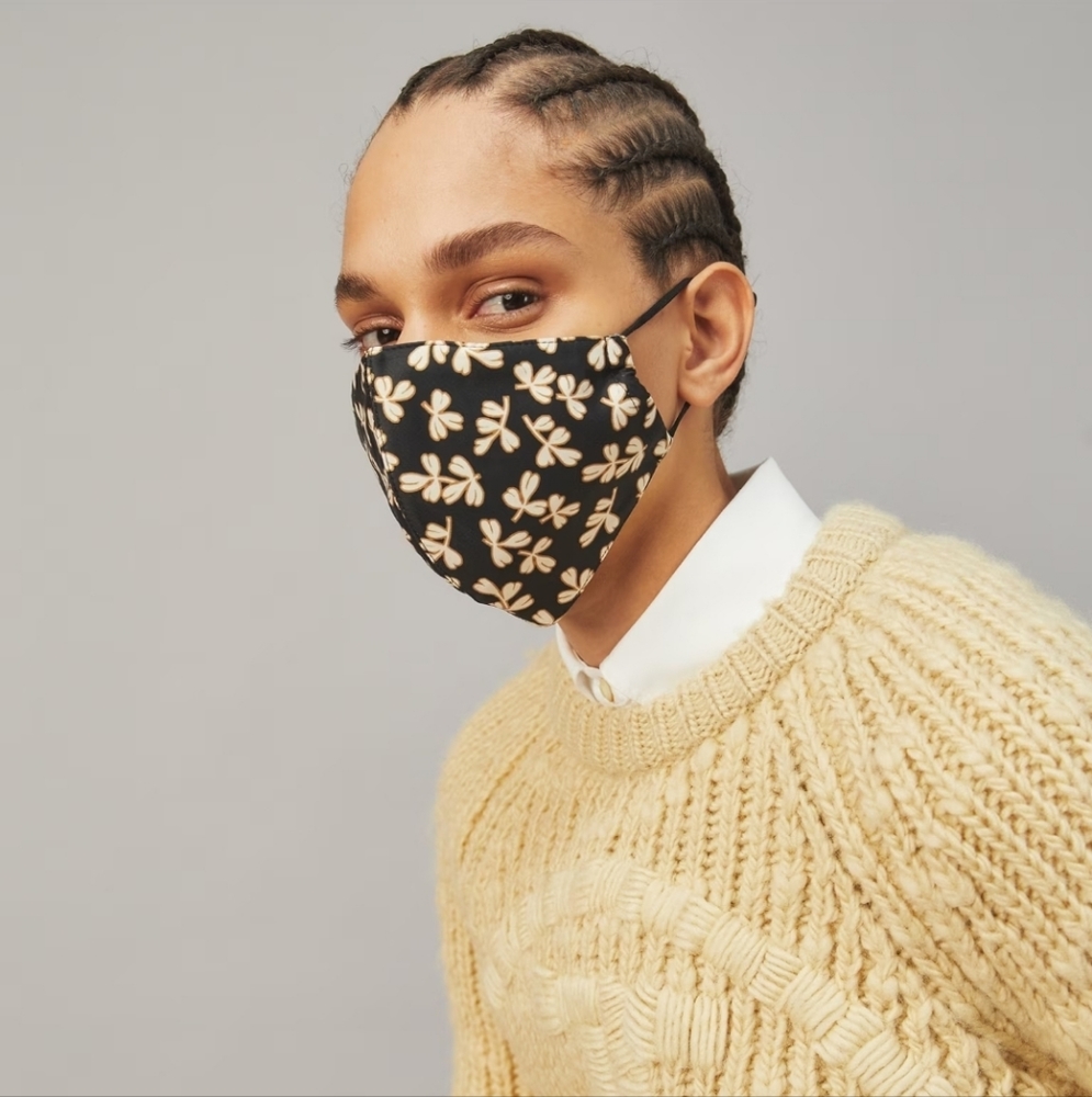 Tory Burch Monogrammed face mask